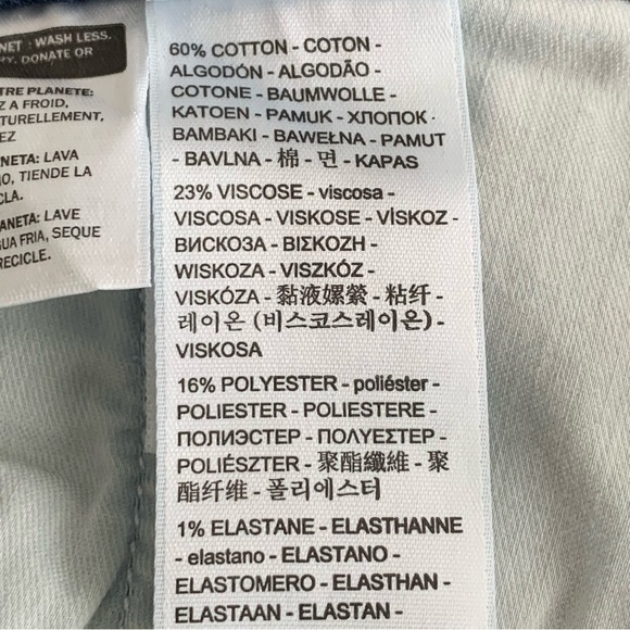 Levi's Mid Length Blue Denim Jean Shorts NEW 20W Distressed Cuffed summer - Picture 7 of 12